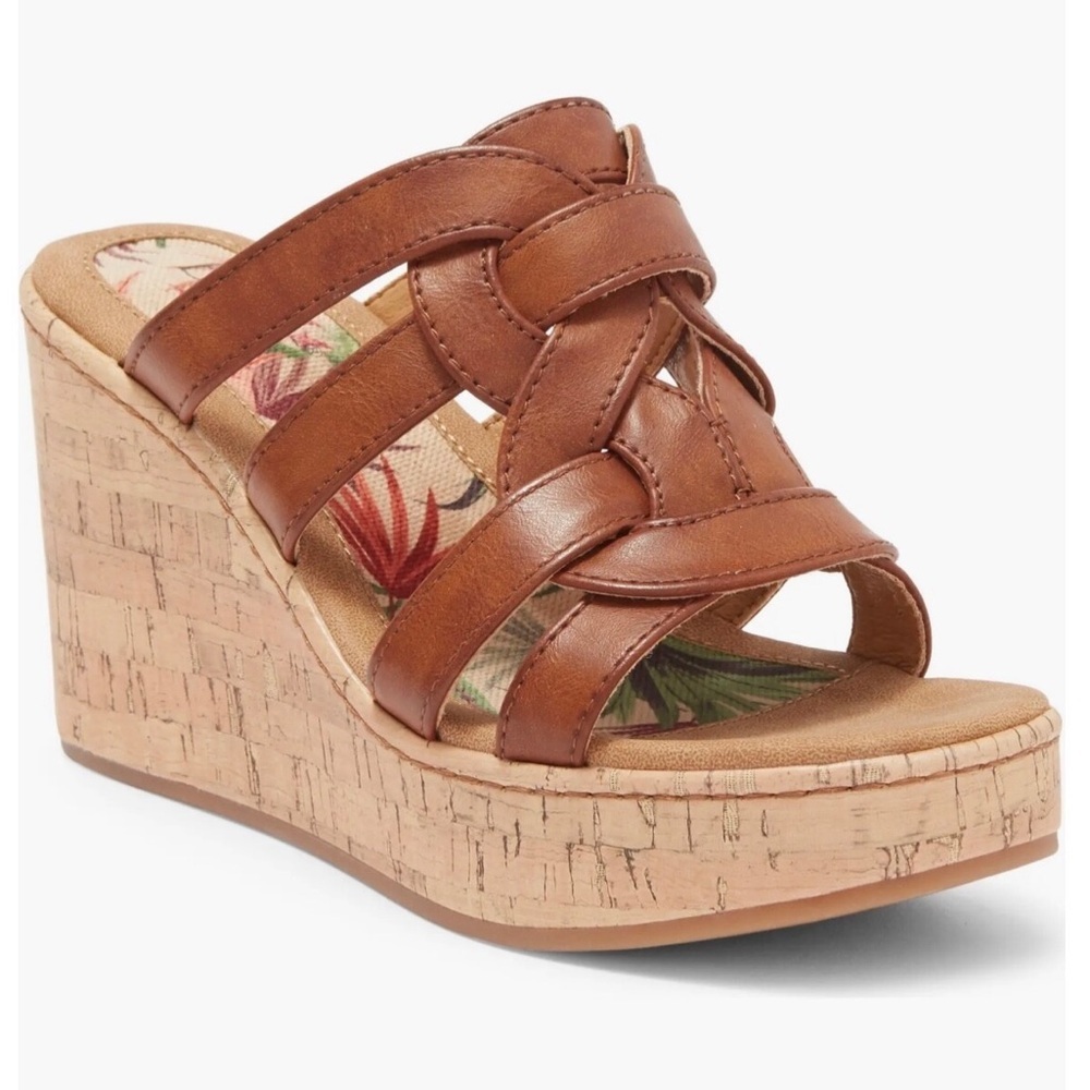 B O C Cora Platform Wedge Sandal